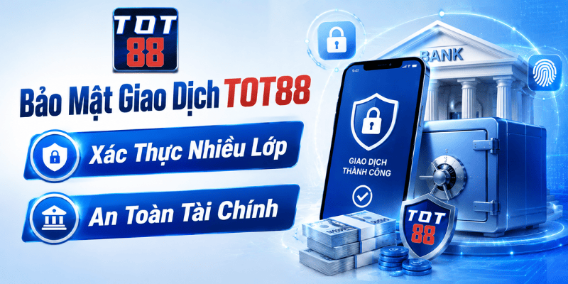 TOT88 áp dụng bảo mật nhiều lớp cho giao dịch rút tiền trực tuyến